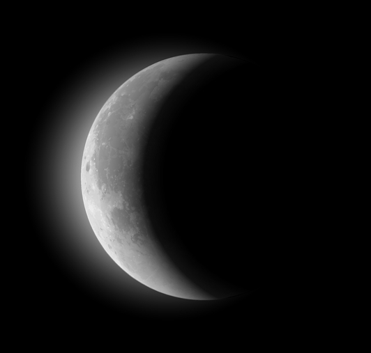 Imagen de luna creciente