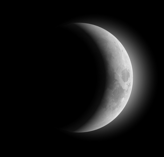 Imagen de luna menguante